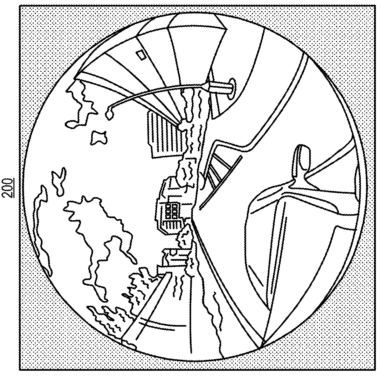 Adaptive perturbed cube map projection