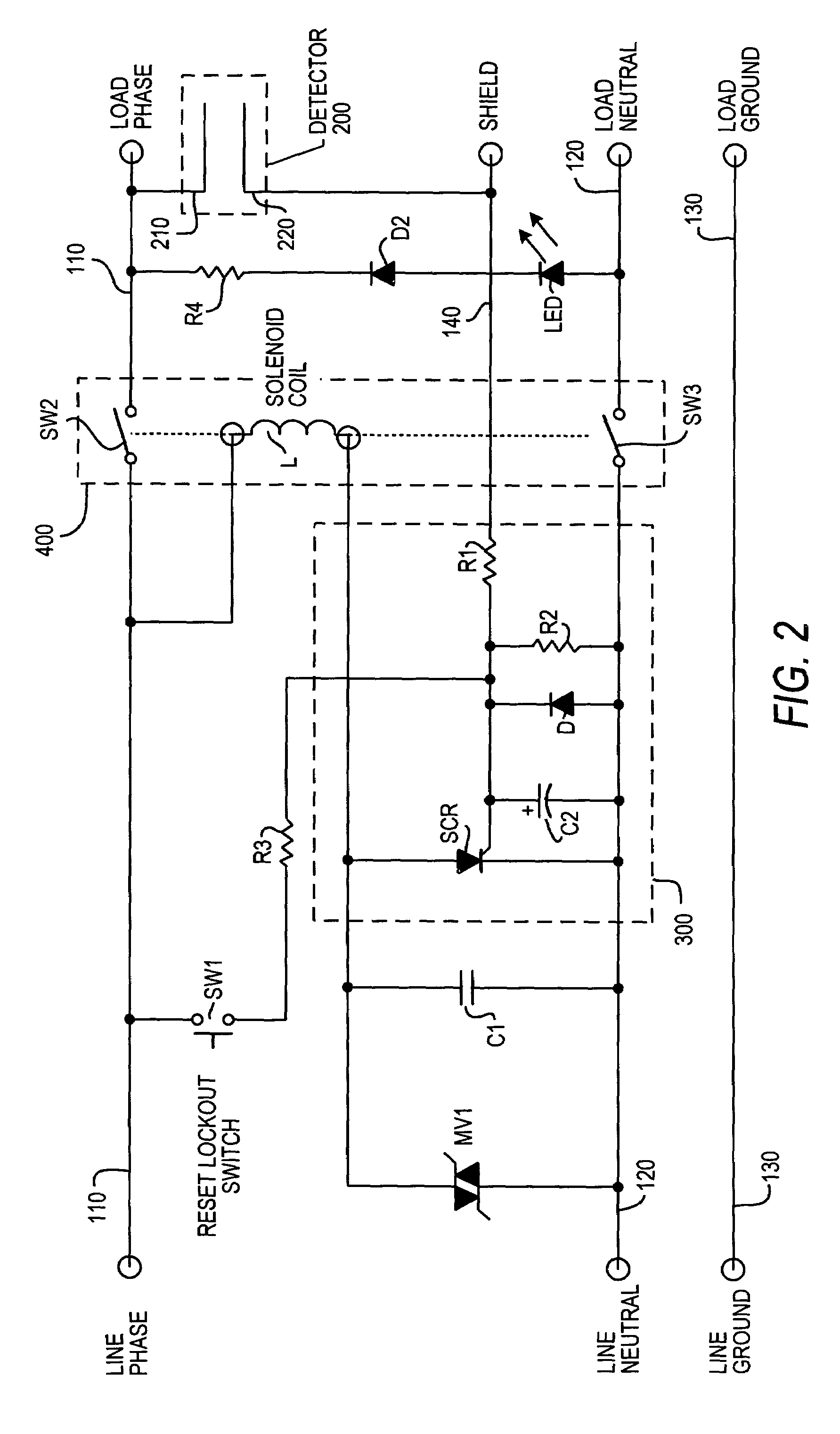 Leakage current detection interrupter extension cord with cord diagnostics