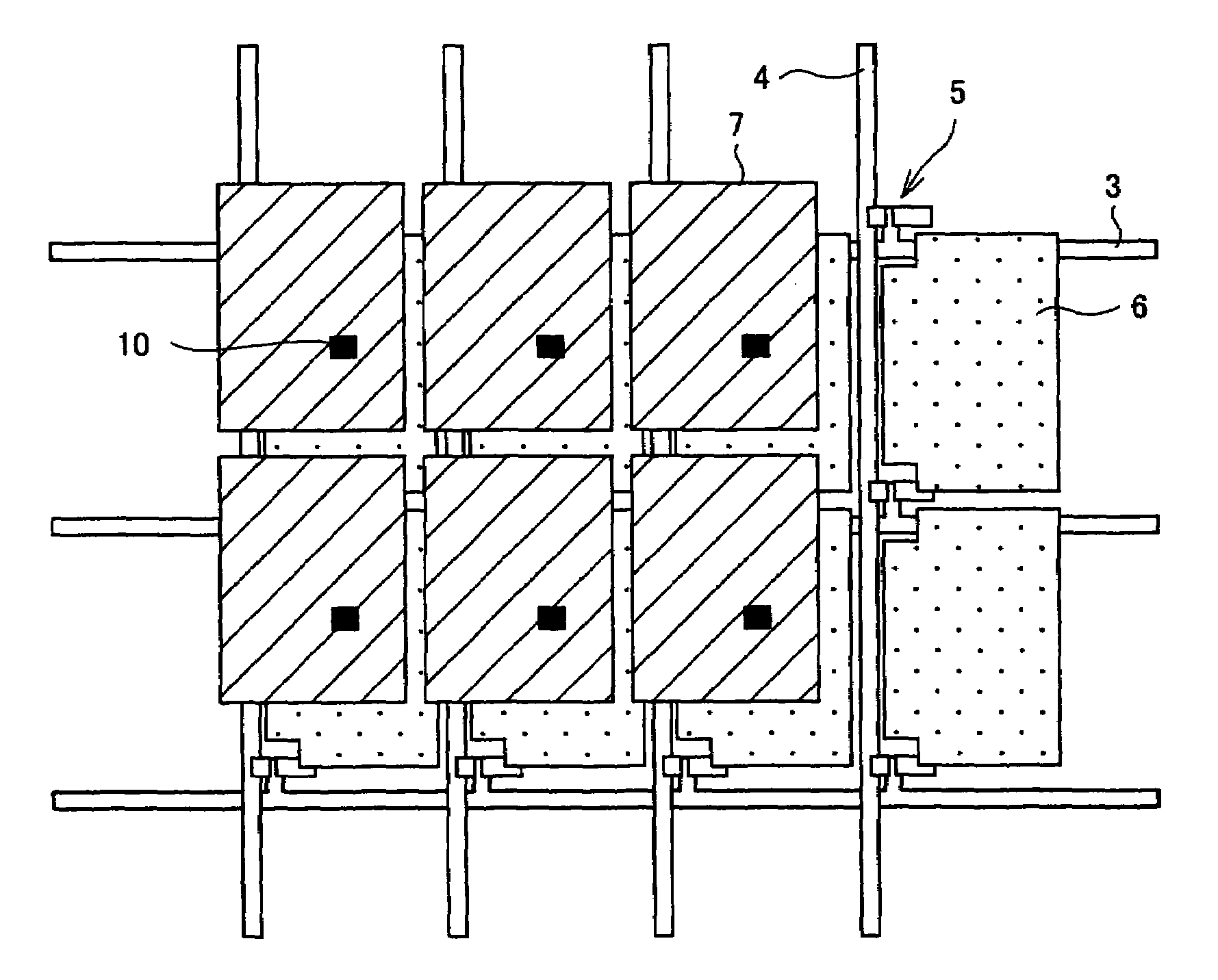 Active matrix substrate, liquid crystal display panel of transflective type, and liquid crystal display device of transflective type