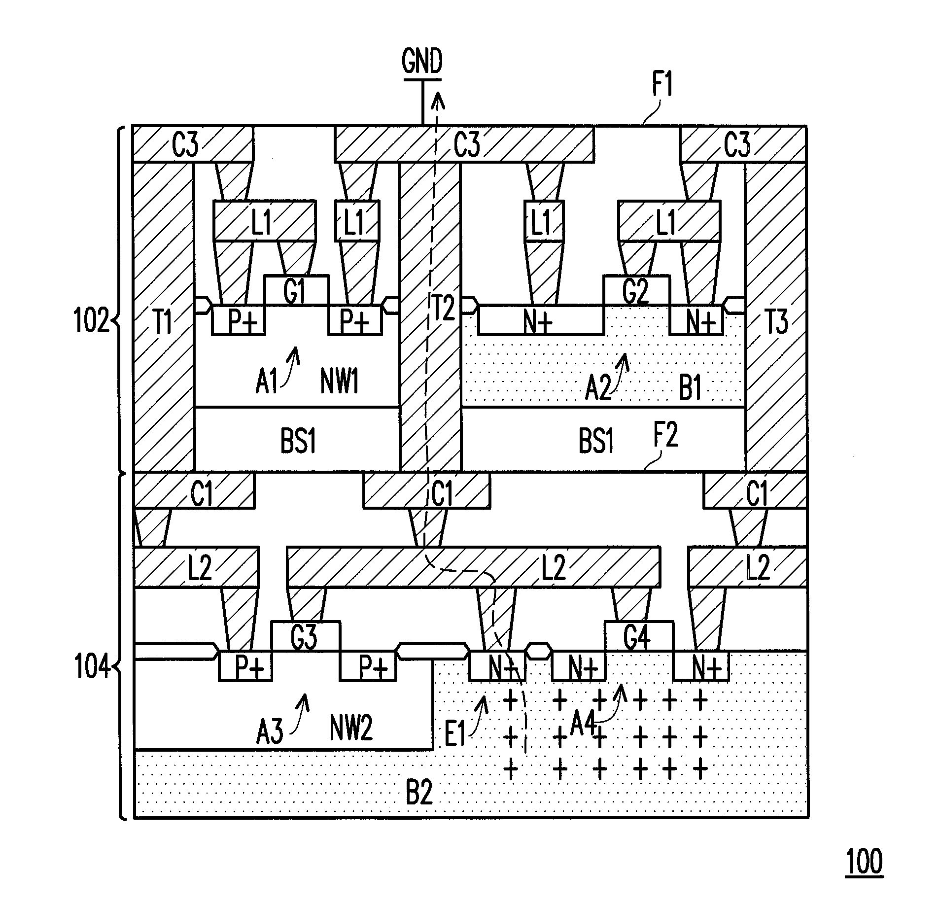 ESD protection structure for 3D IC