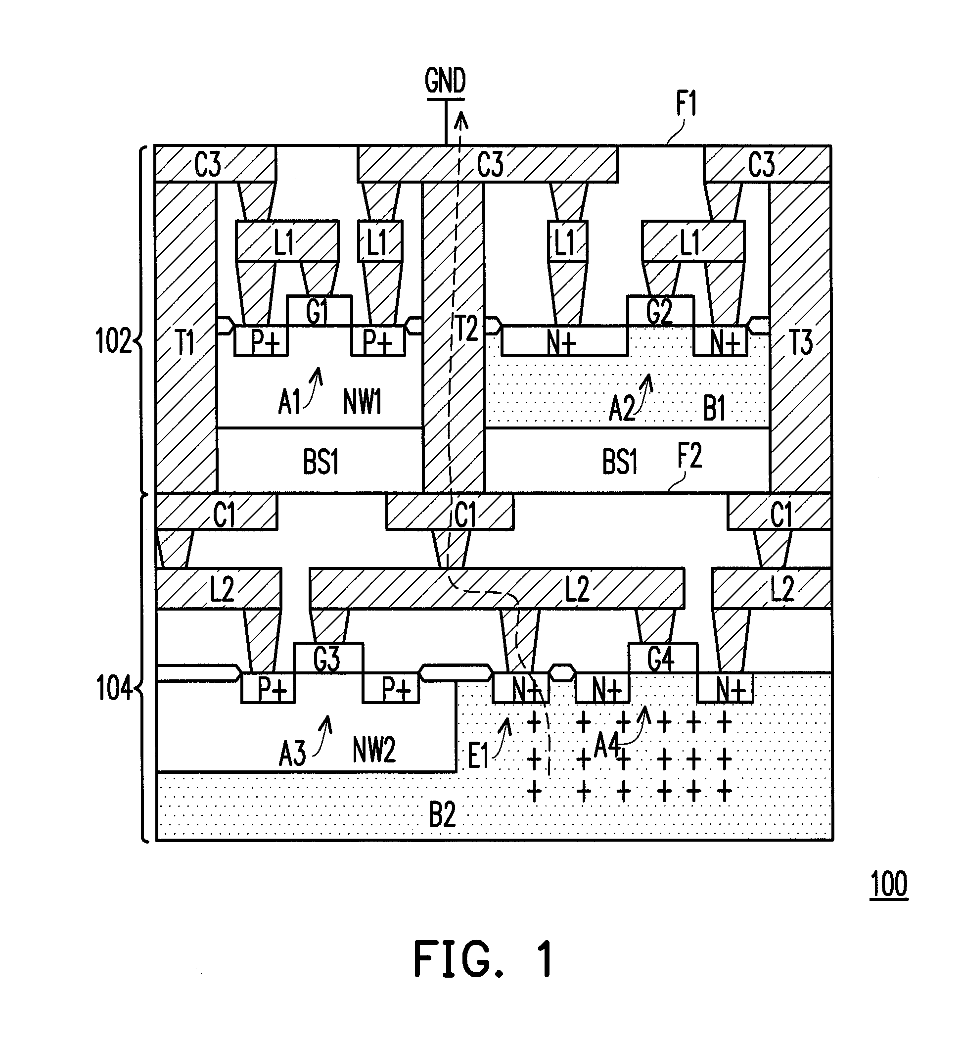 ESD protection structure for 3D IC