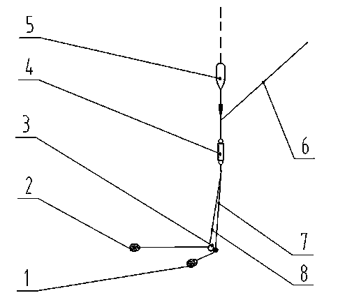 L-shaped fishing method