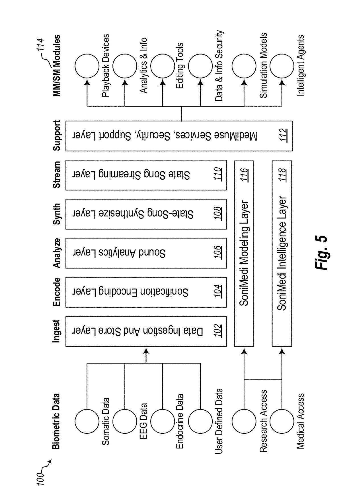 Sonification of biometric data state-songs generation, biological stimulation modelling and artificial intelligence