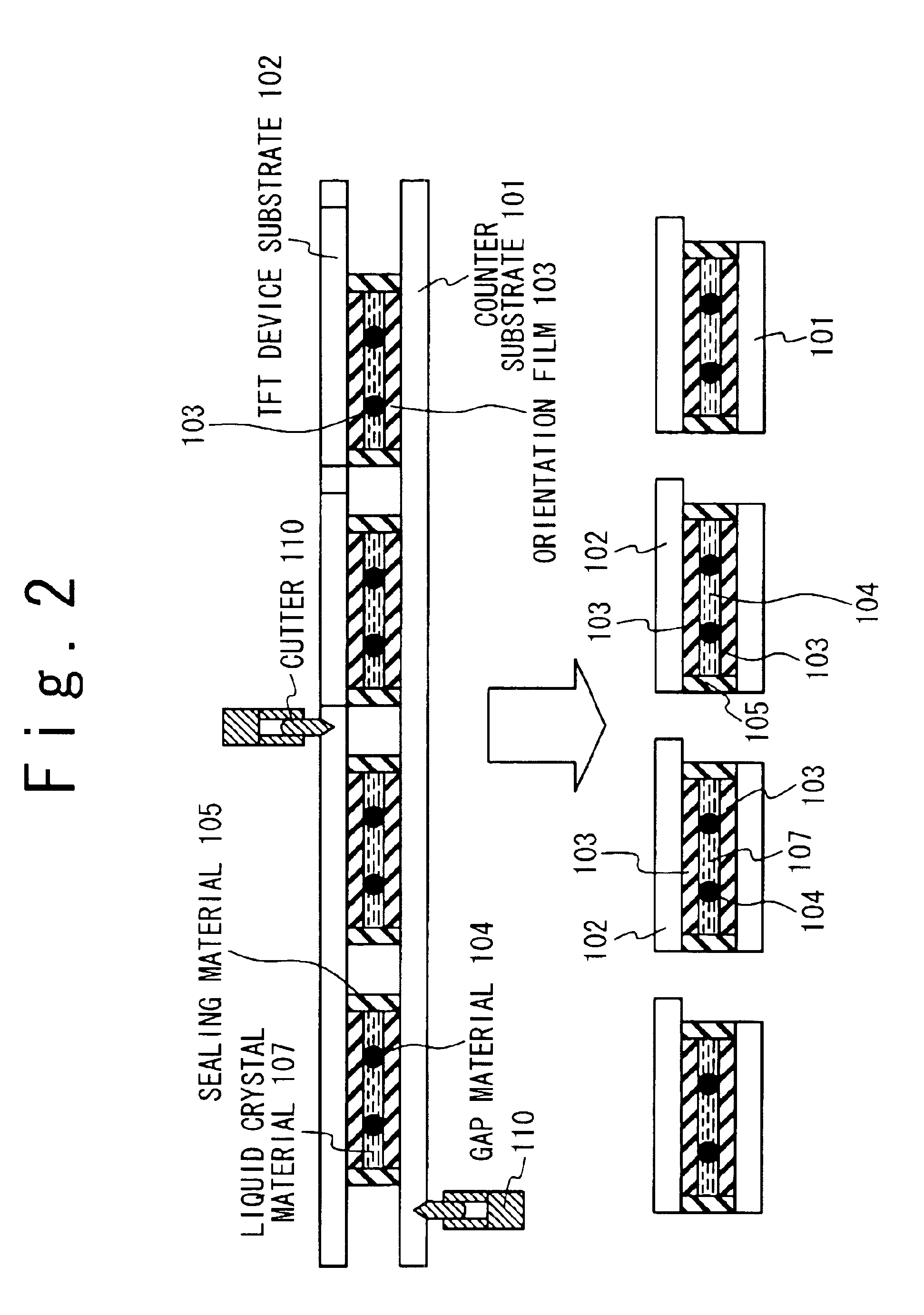 Producing method of the liquid crystal display panel