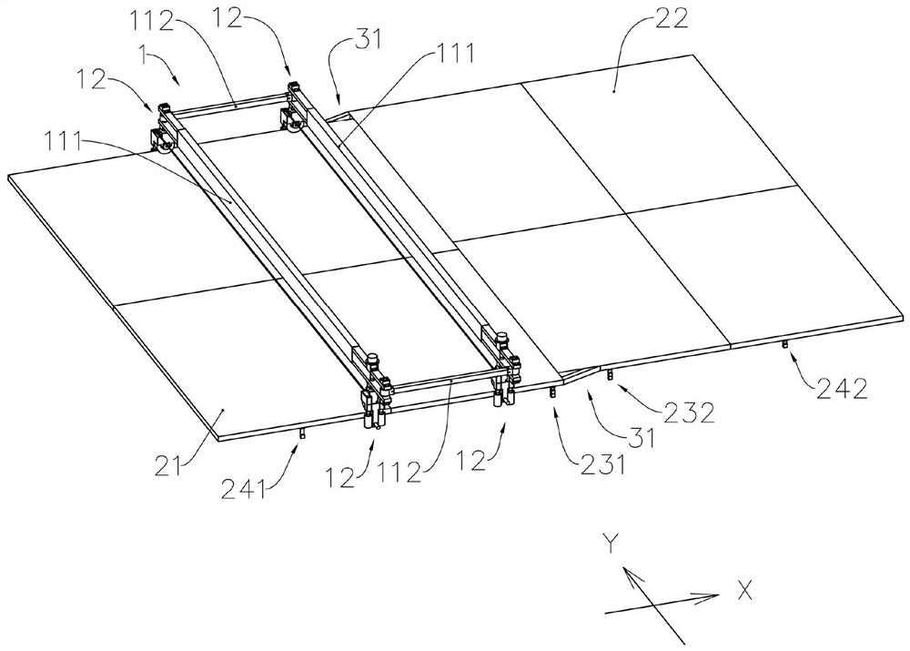 Walking device, photovoltaic system and walking deviation rectifying method thereof