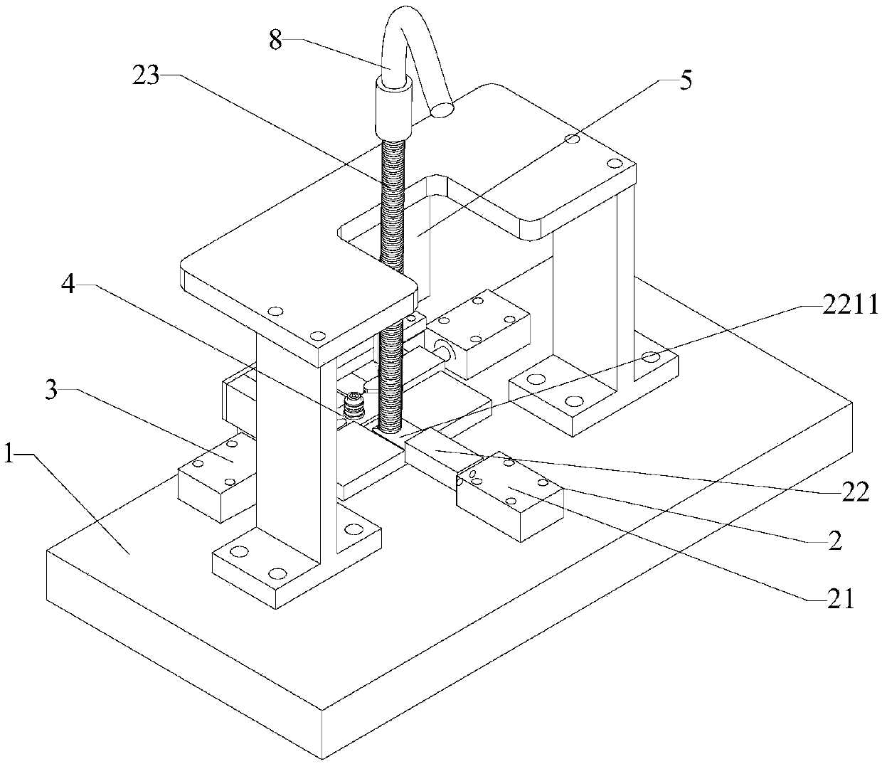 Automatic mounting equipment for screw sleeve and clamping ring