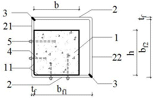 A method for quickly strengthening reinforced concrete corner columns