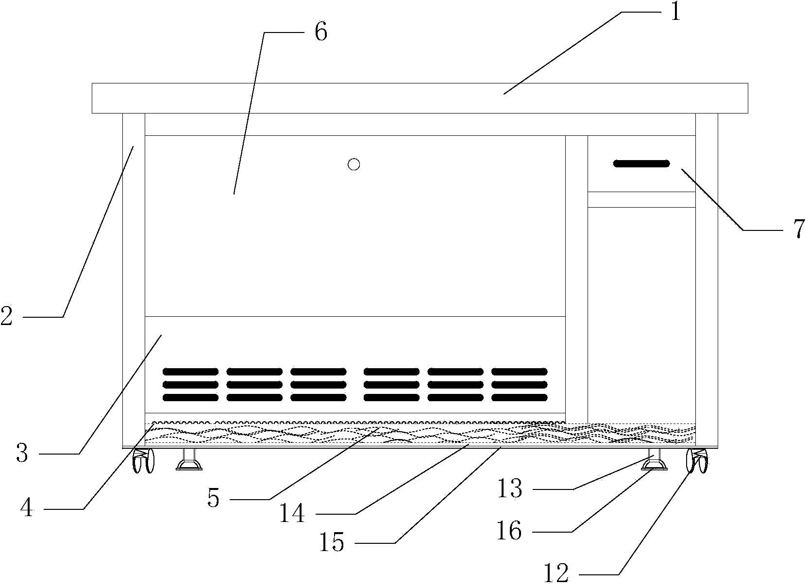 Mass spectrometer experiment table with shockproof and noise-reduction functions