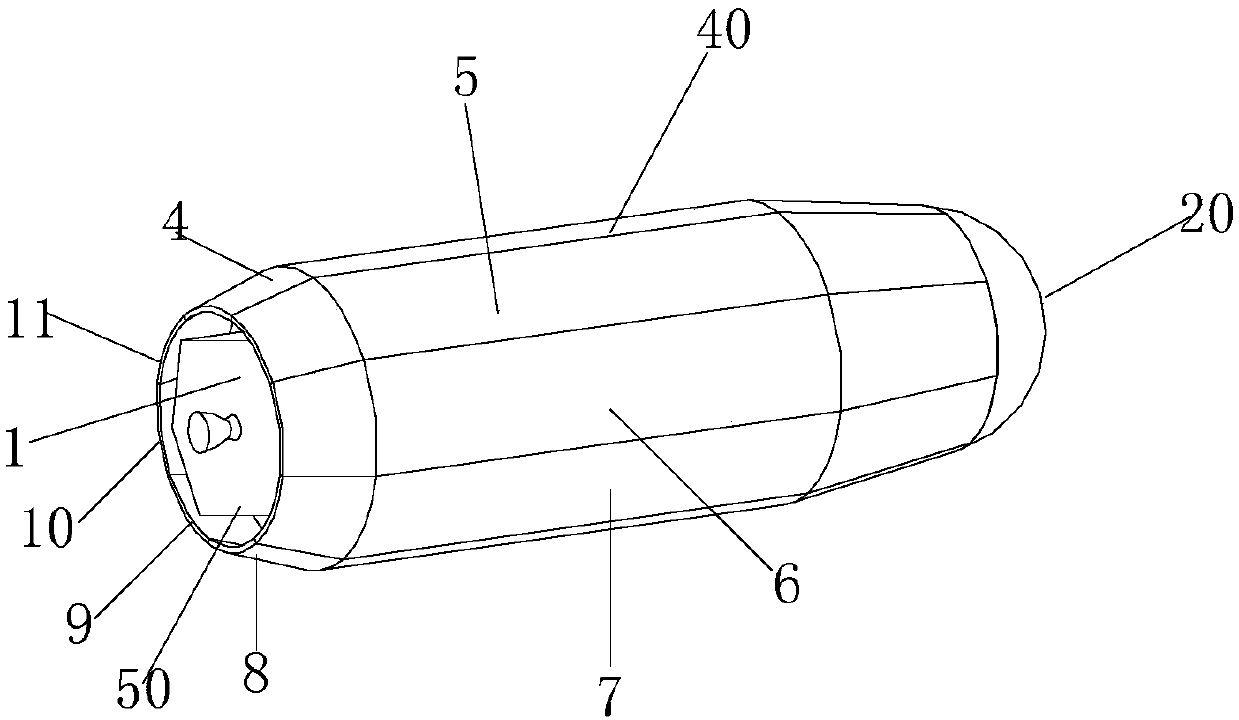 Fairing-main satellite integrated large-caliber deployable spacecraft