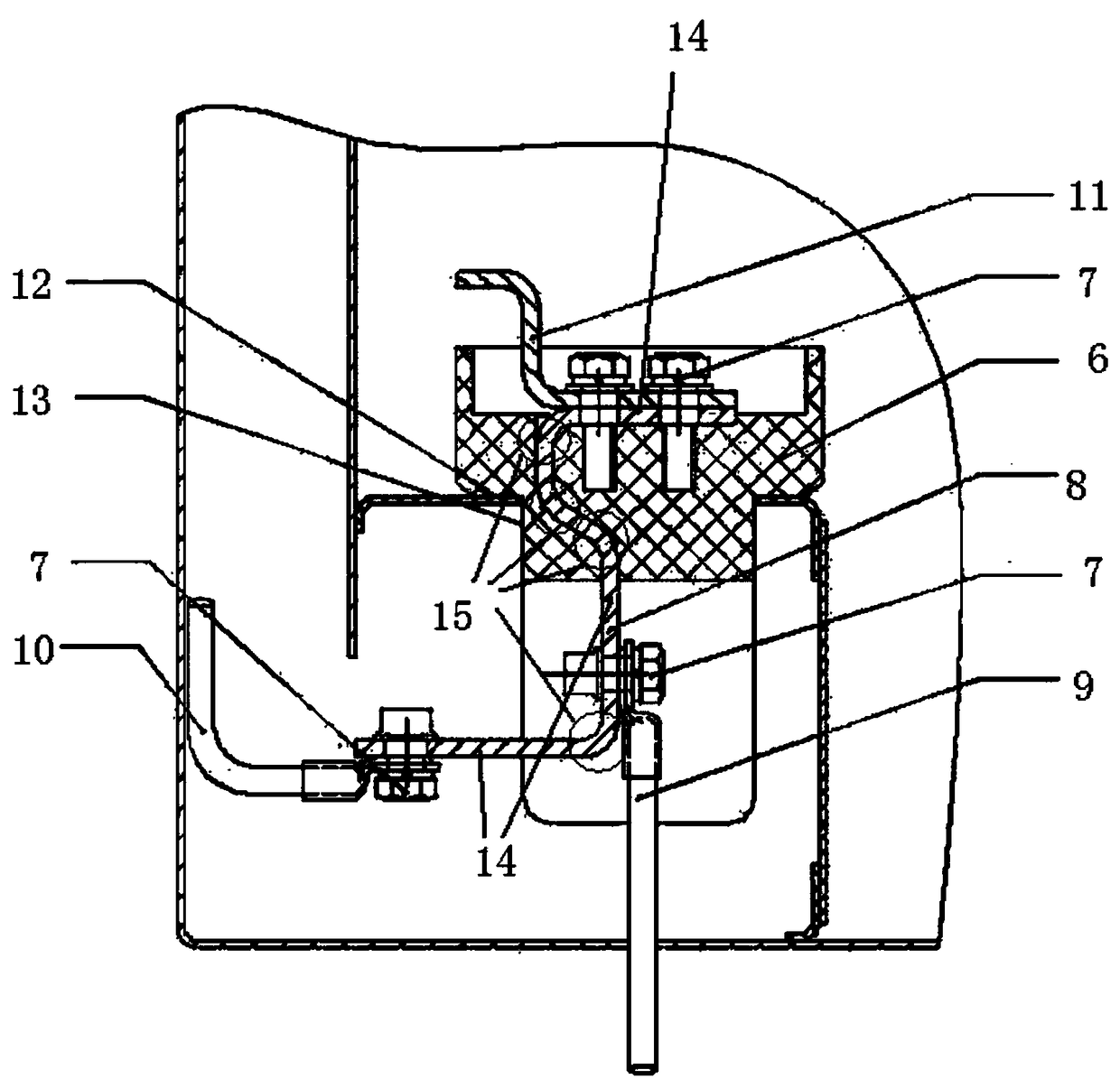 A terminal box suitable for on-site reconstruction of ring network cabinets