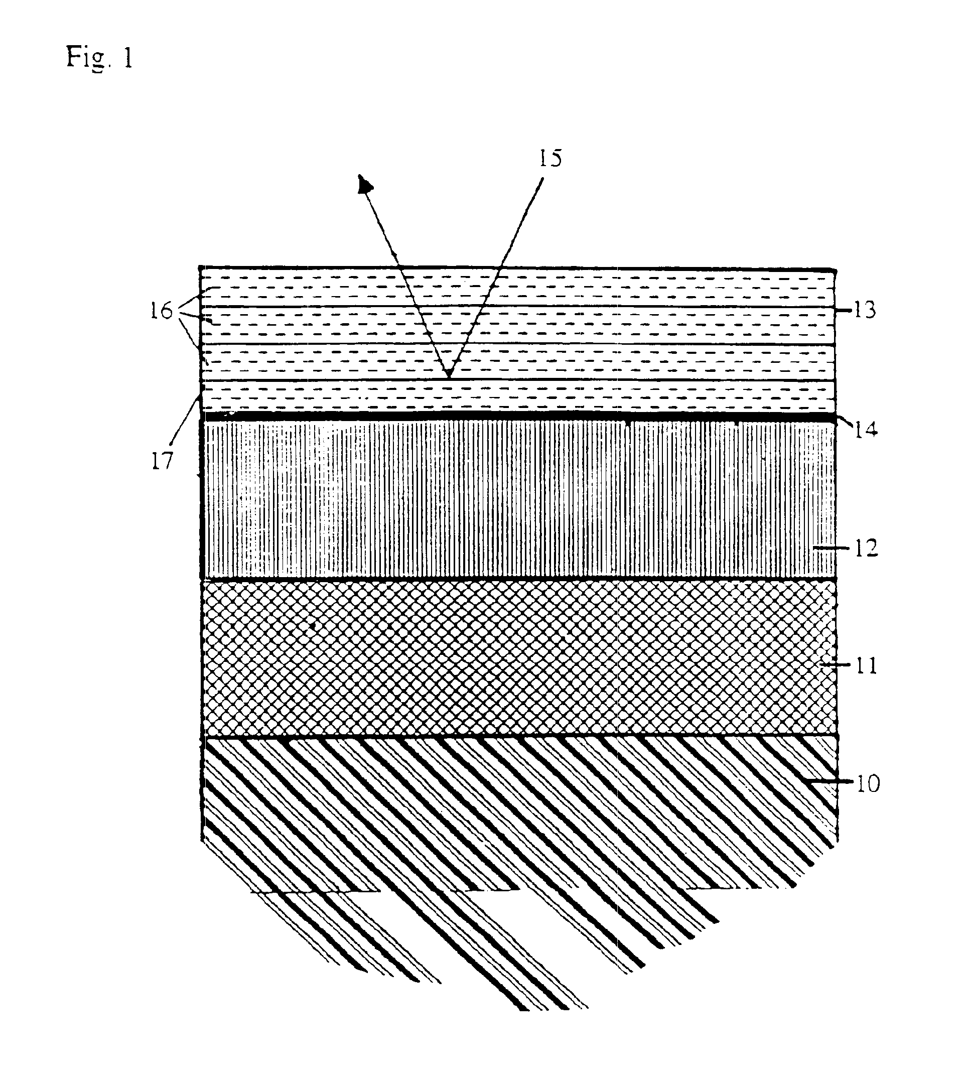 Reflector with resistant surface