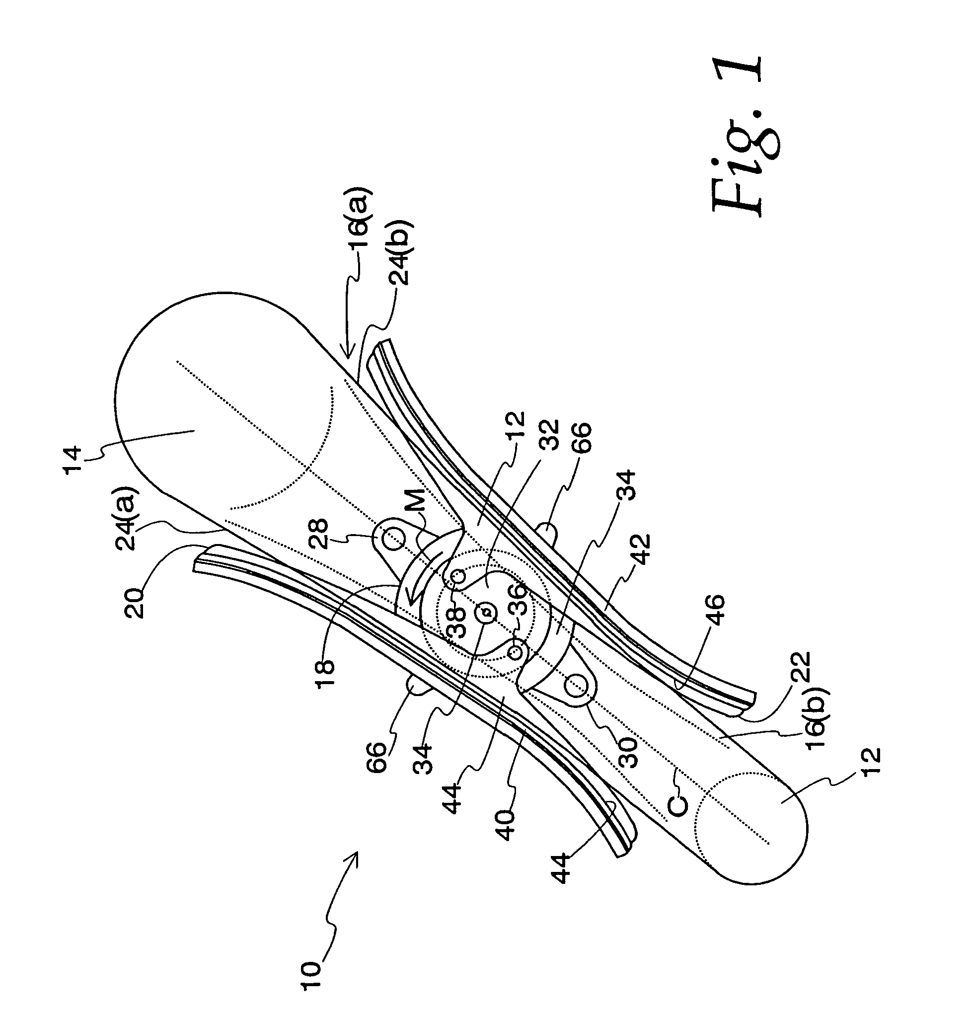 Rotary actuating hydraulic tensioner