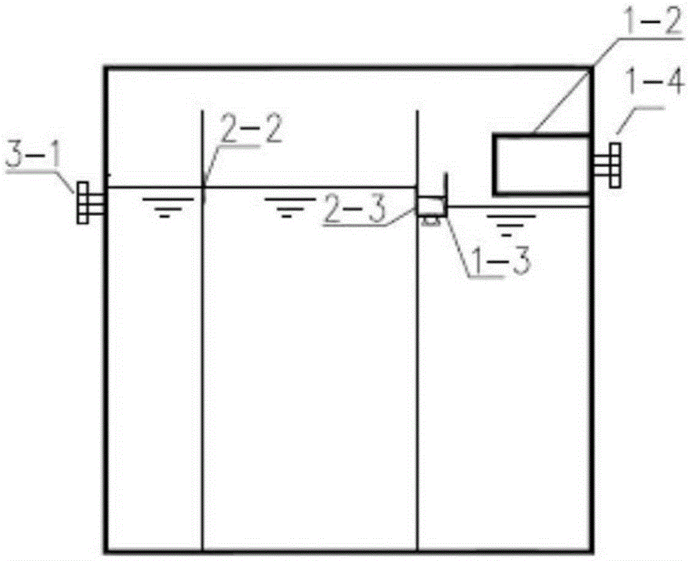 Multi-cycle self-backflow small living sewage treatment system with denitrification function