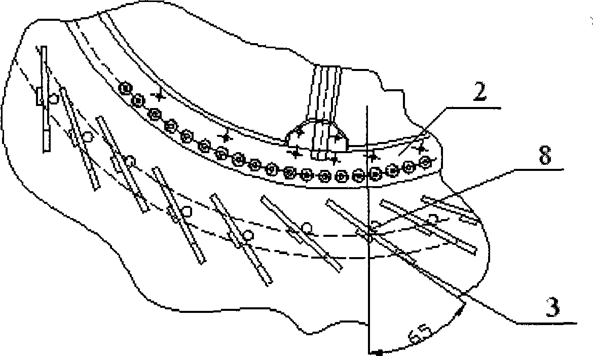 Method for replacing guide blade of high-efficient powder sorter