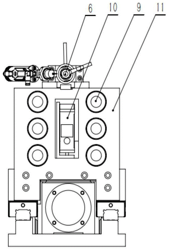 Mirror milling and top pressing device with deformation tracking and wall thickness measurement