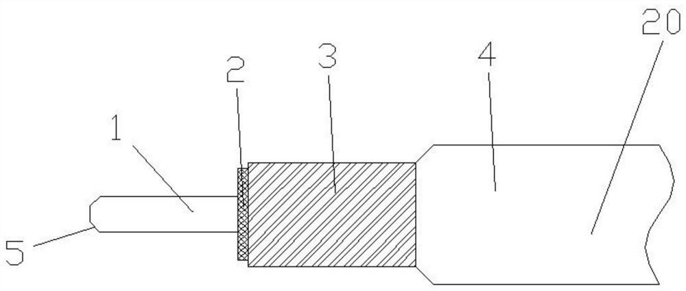 A low loss low standing wave radio frequency cable assembly and its cutting equipment