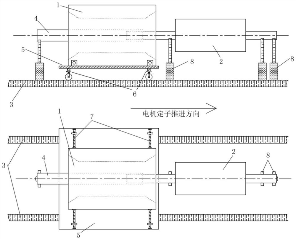 Motor rotor penetrating device