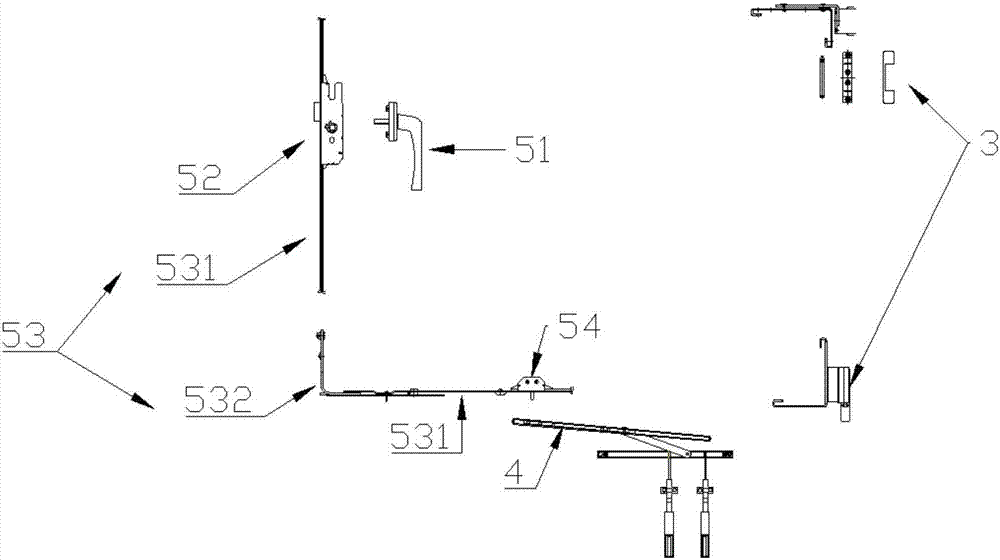 Automatic closing system used for fireproof window