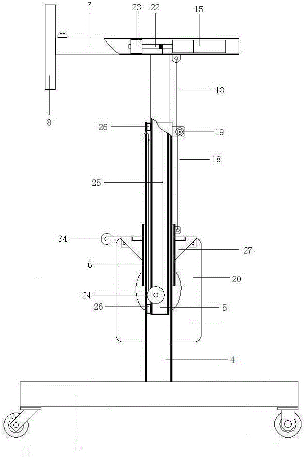 Automatic lifting double crutches