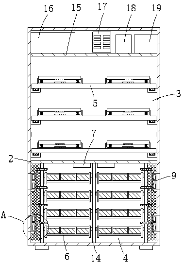 Intelligent bullet cabinet capable of automatically popping out matched bullets