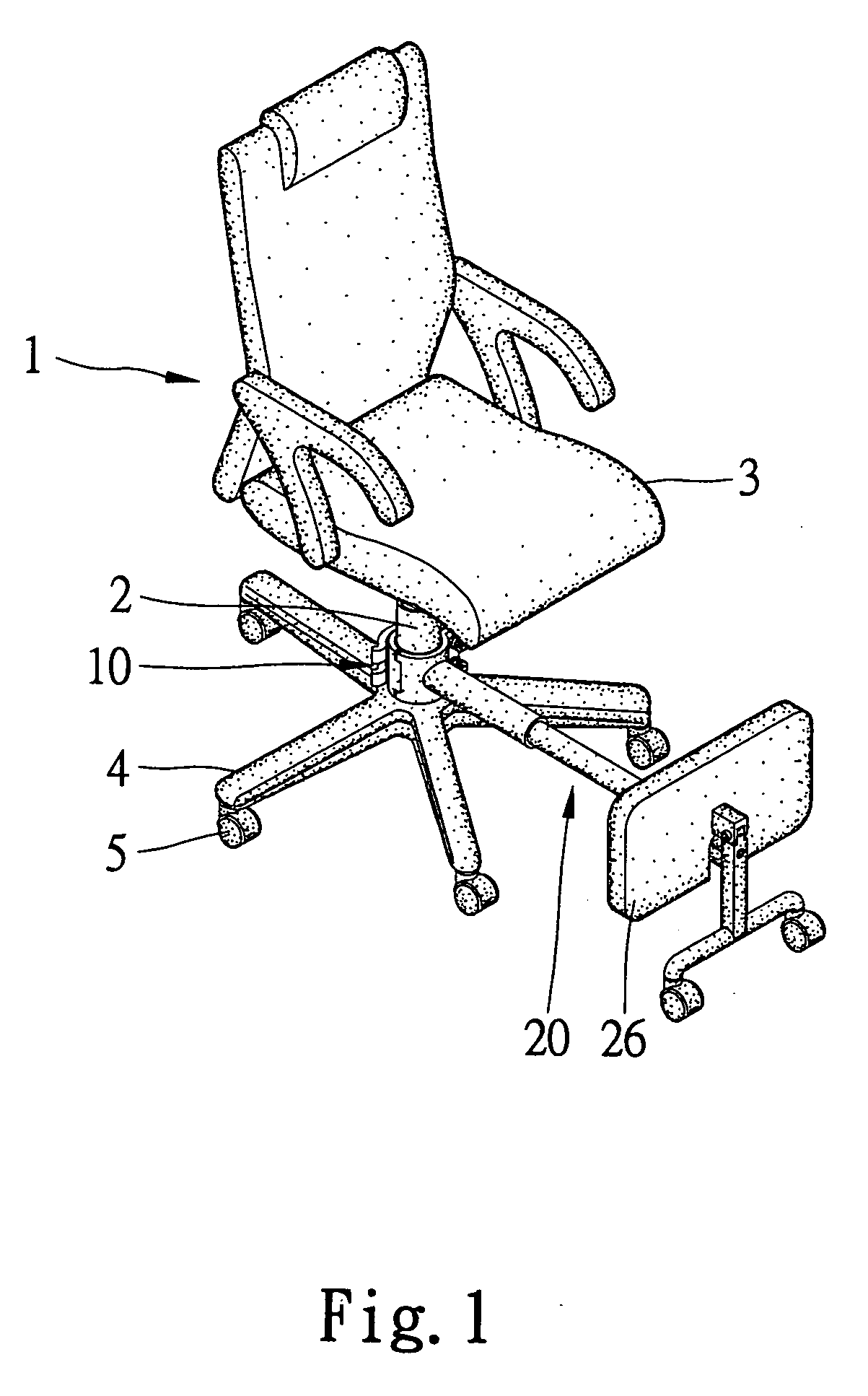 Stool apparatus for chair