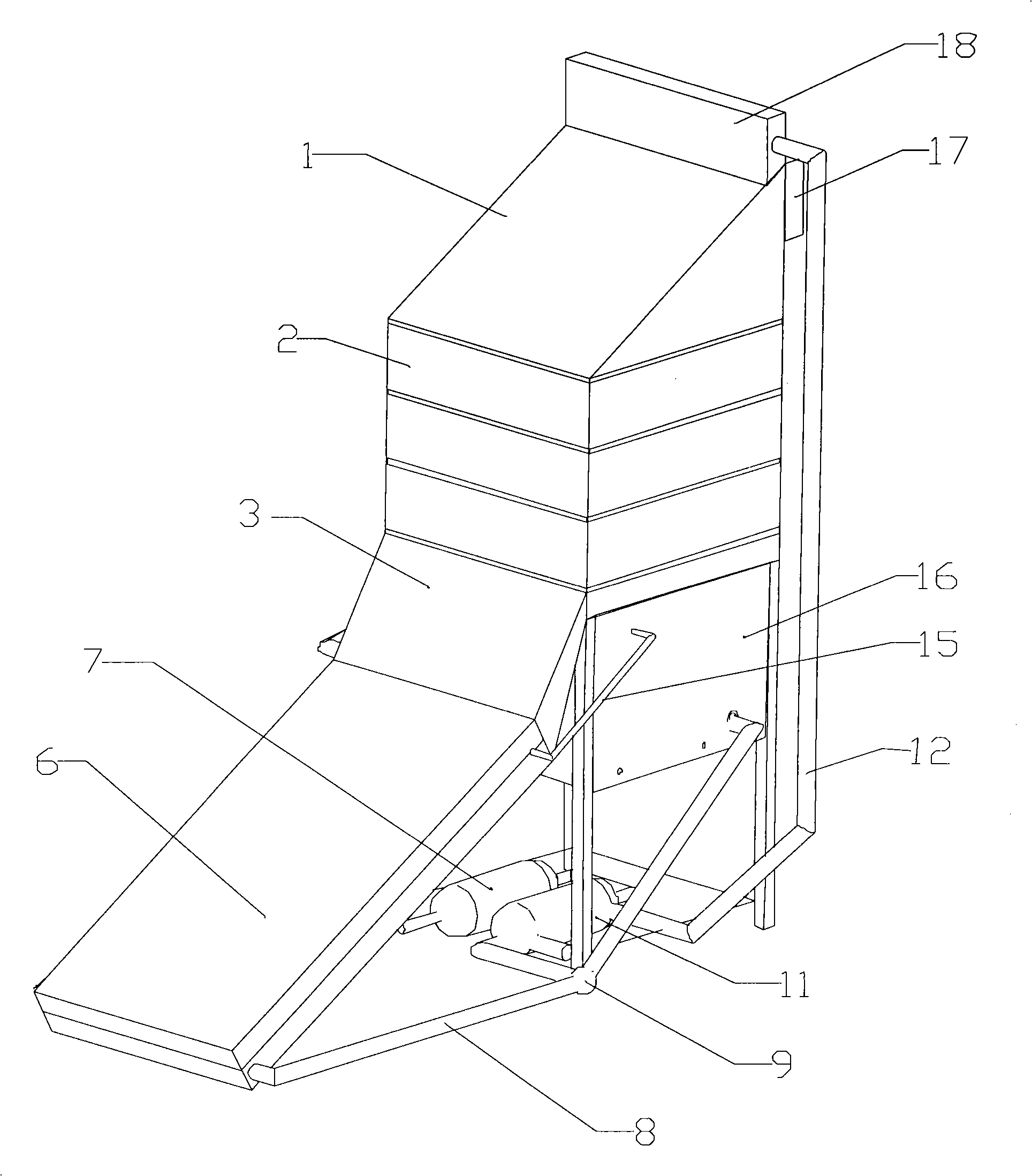 Solar energy continuous heat supply type drying apparatus