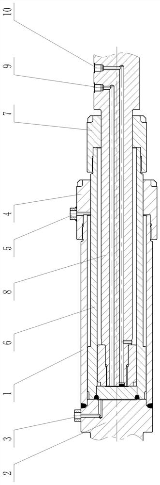 Two-stage oil cylinder