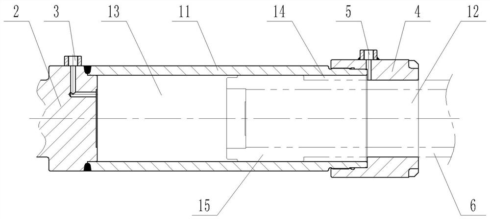 Two-stage oil cylinder