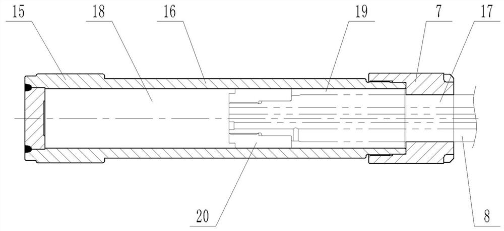 Two-stage oil cylinder