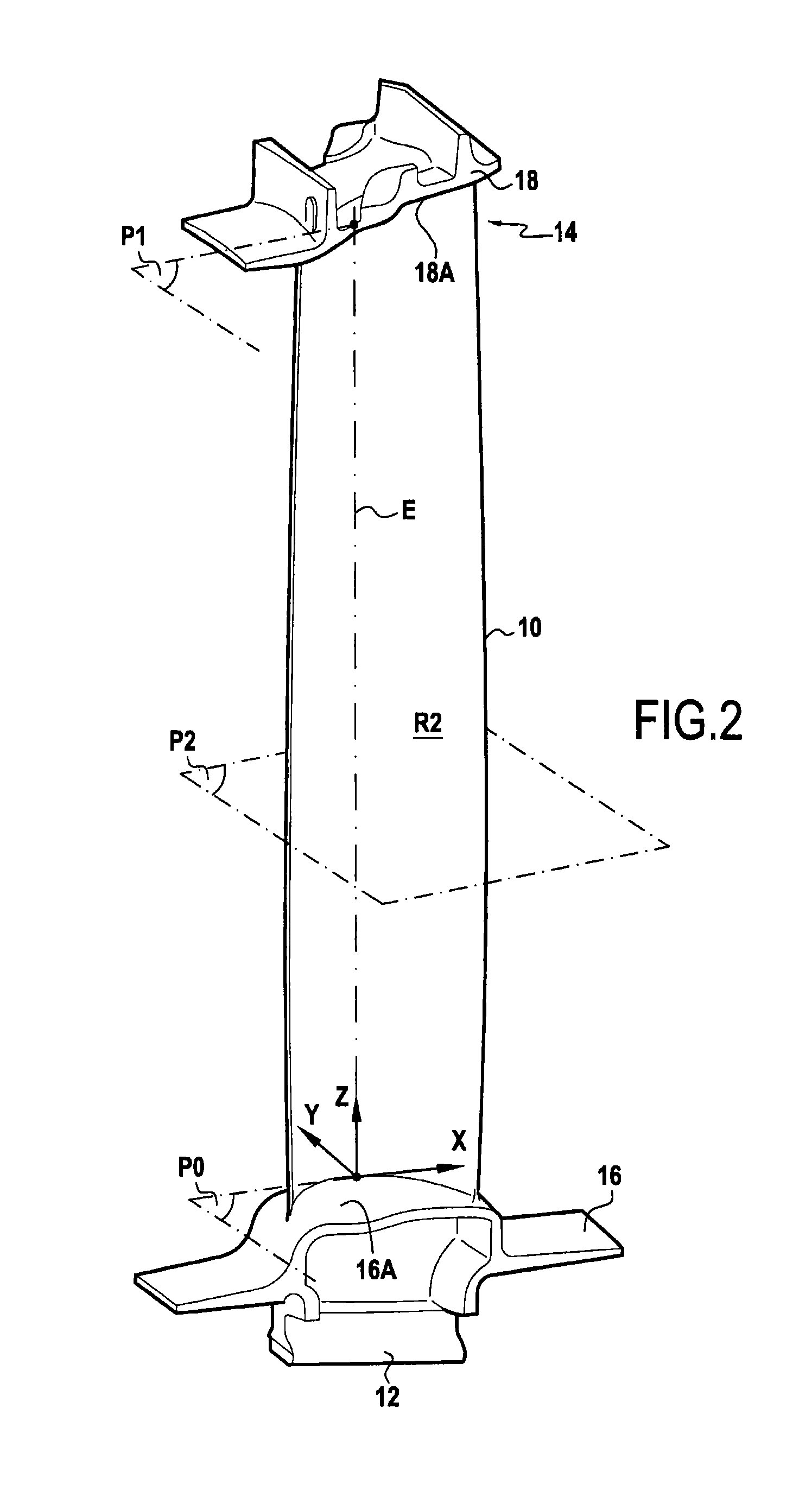 Turbine engine blade