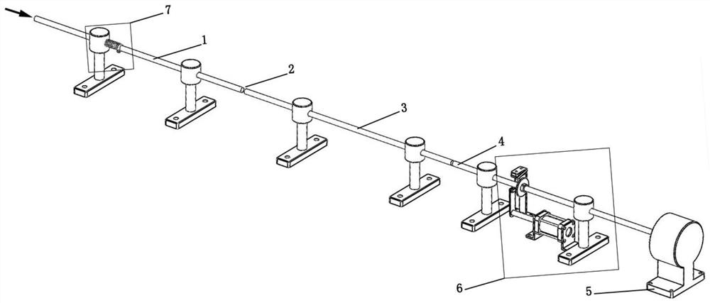 A loading rod automatic assembly device for shpb test