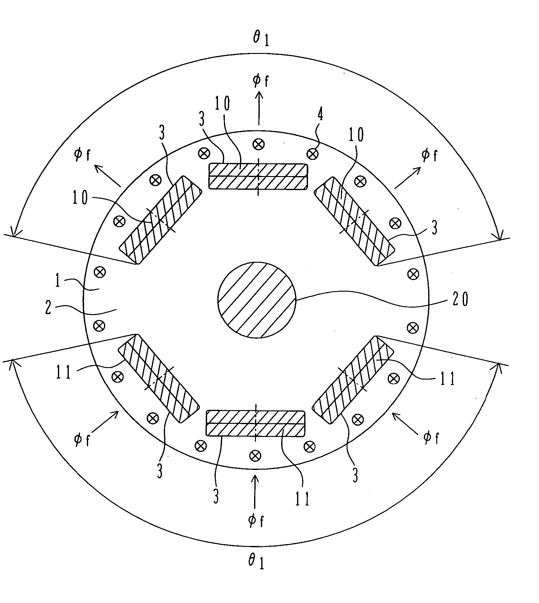 Rotor of permanent magnet rotating electric machine