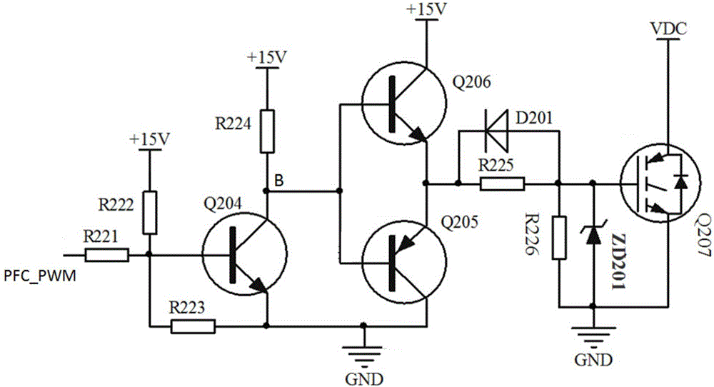 Negative-logical IGBT/MOSFET driving circuit, driving system and driving method, and air conditioner