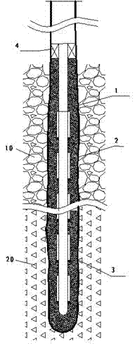 Novel oil-gas well filling system and application method of same