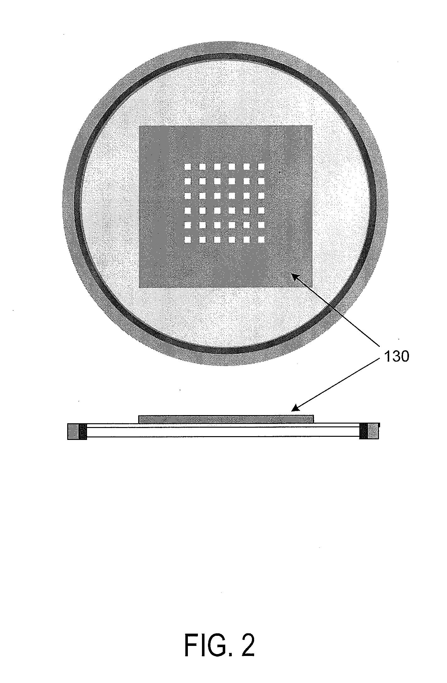 Deposition of phosphor on die top by stencil printing