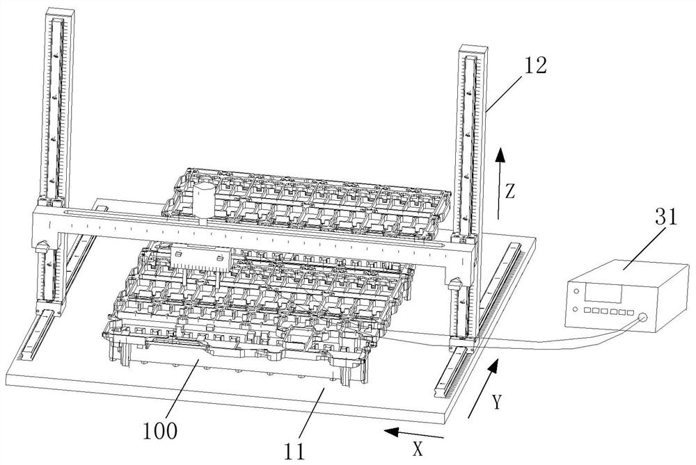 Resistance measuring device for conductive adhesive tape in shielding cover