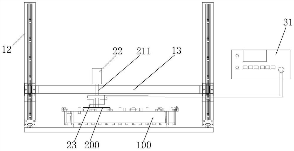 Resistance measuring device for conductive adhesive tape in shielding cover