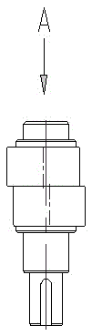 Annular speed reduction device with non-return function