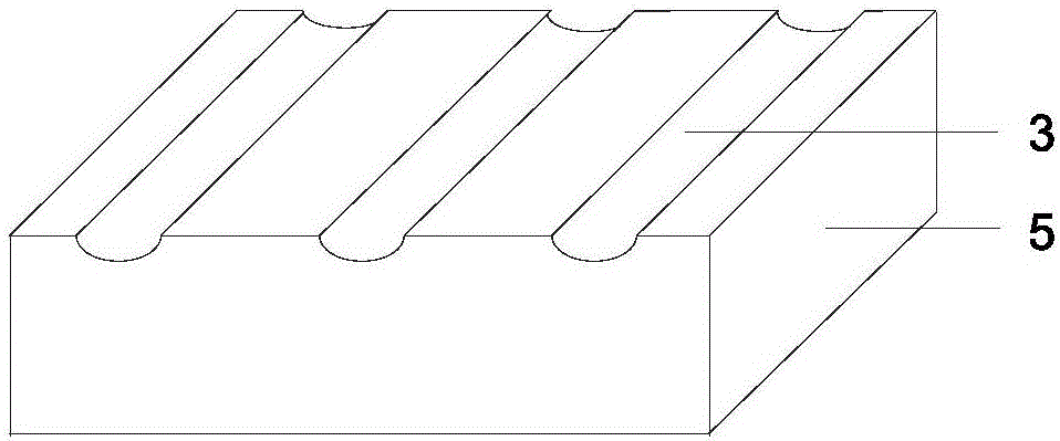 Cavity type structured nano imprinting template and imprinting forming method therefor