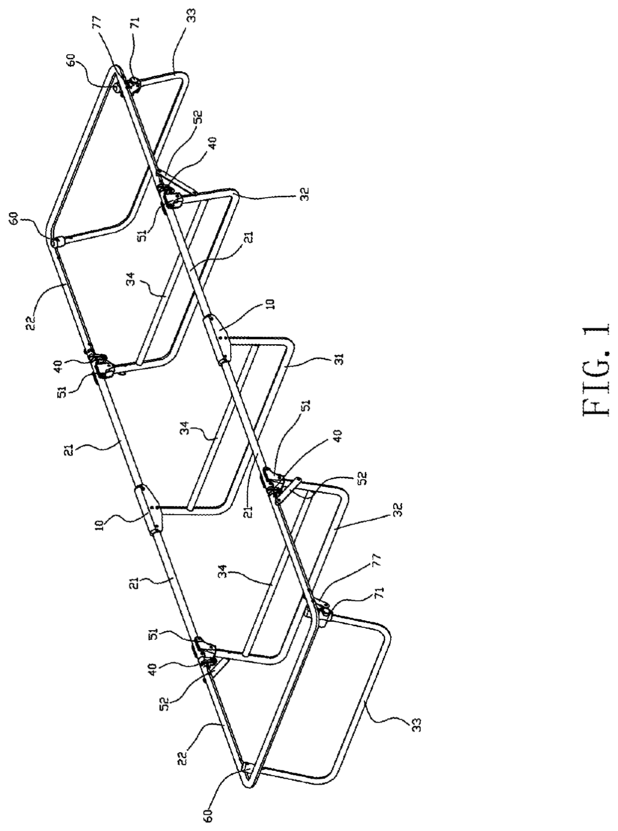 Folding bedstead and folding bed