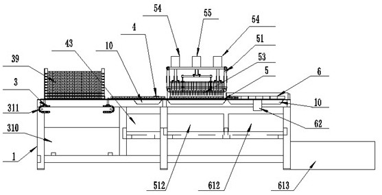 Full-automatic header, larva moving and pulp digging all-in-one machine and method