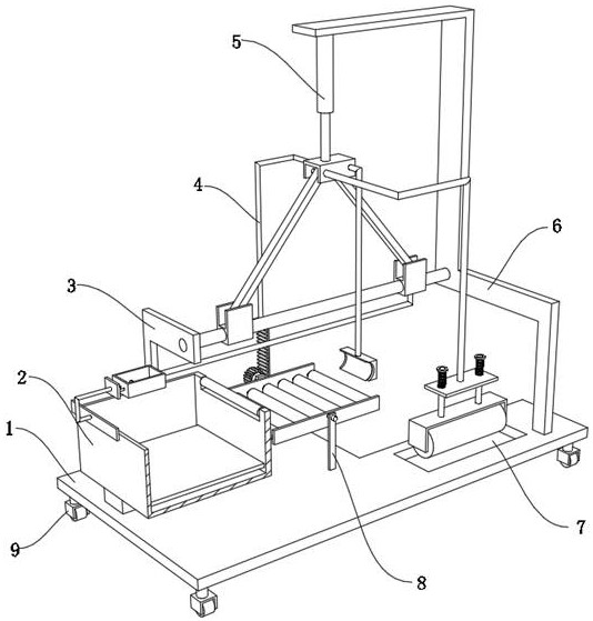 Convenient-to-compact floor laying device for building decoration