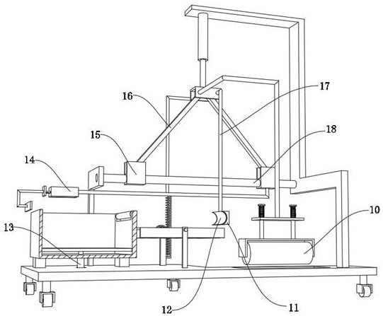 Convenient-to-compact floor laying device for building decoration