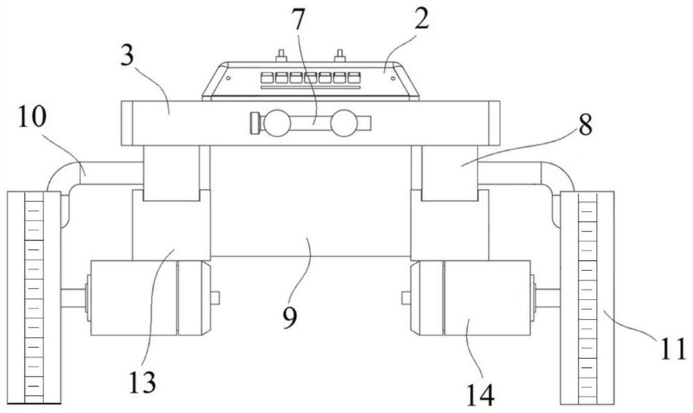 An electromagnetic adsorption wall-climbing robot