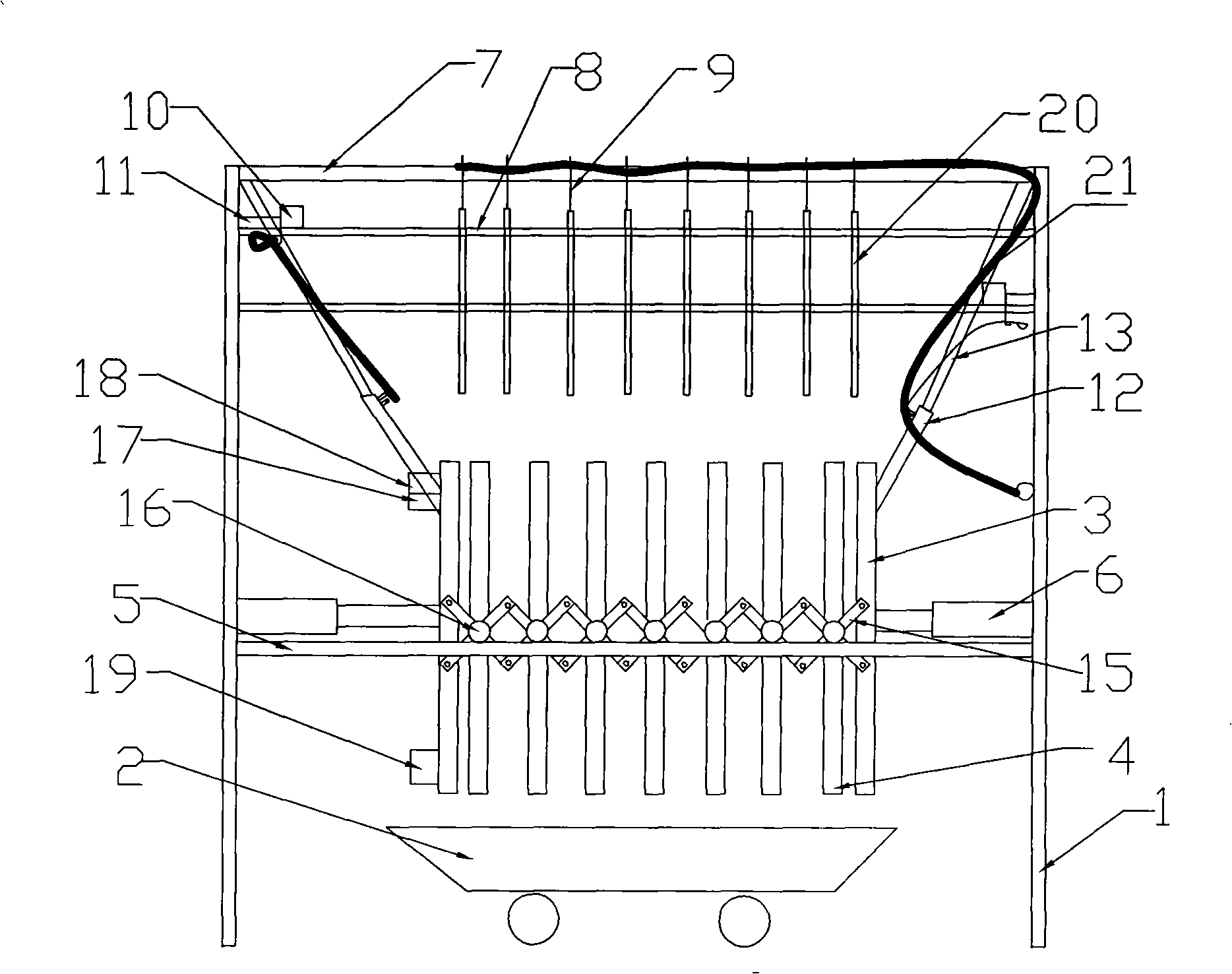 Horizontal pressure filter