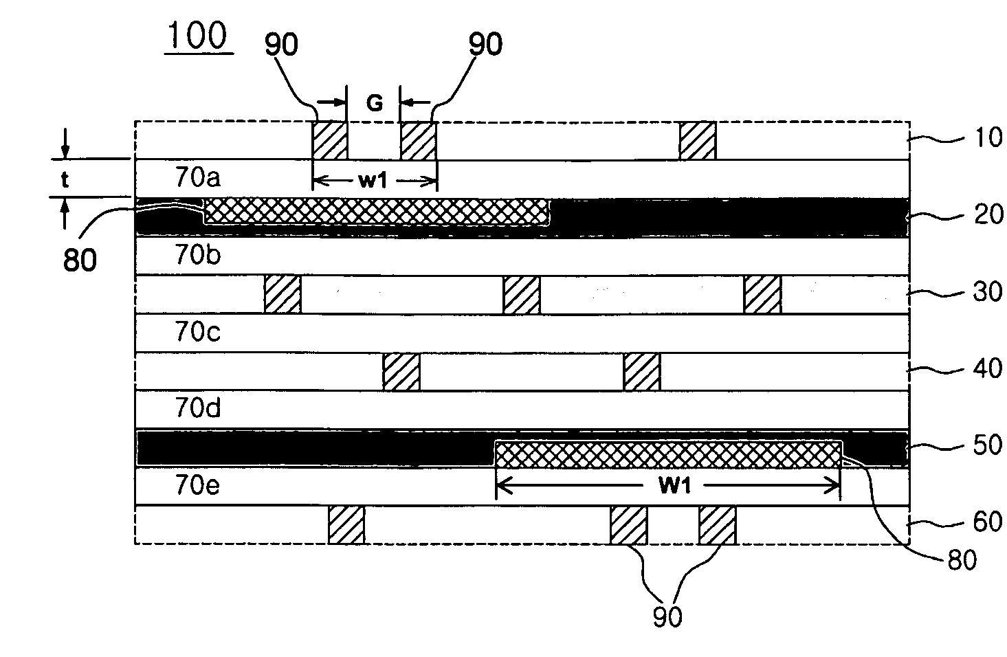 Circuit board and semiconductor integrated circuit module including the same