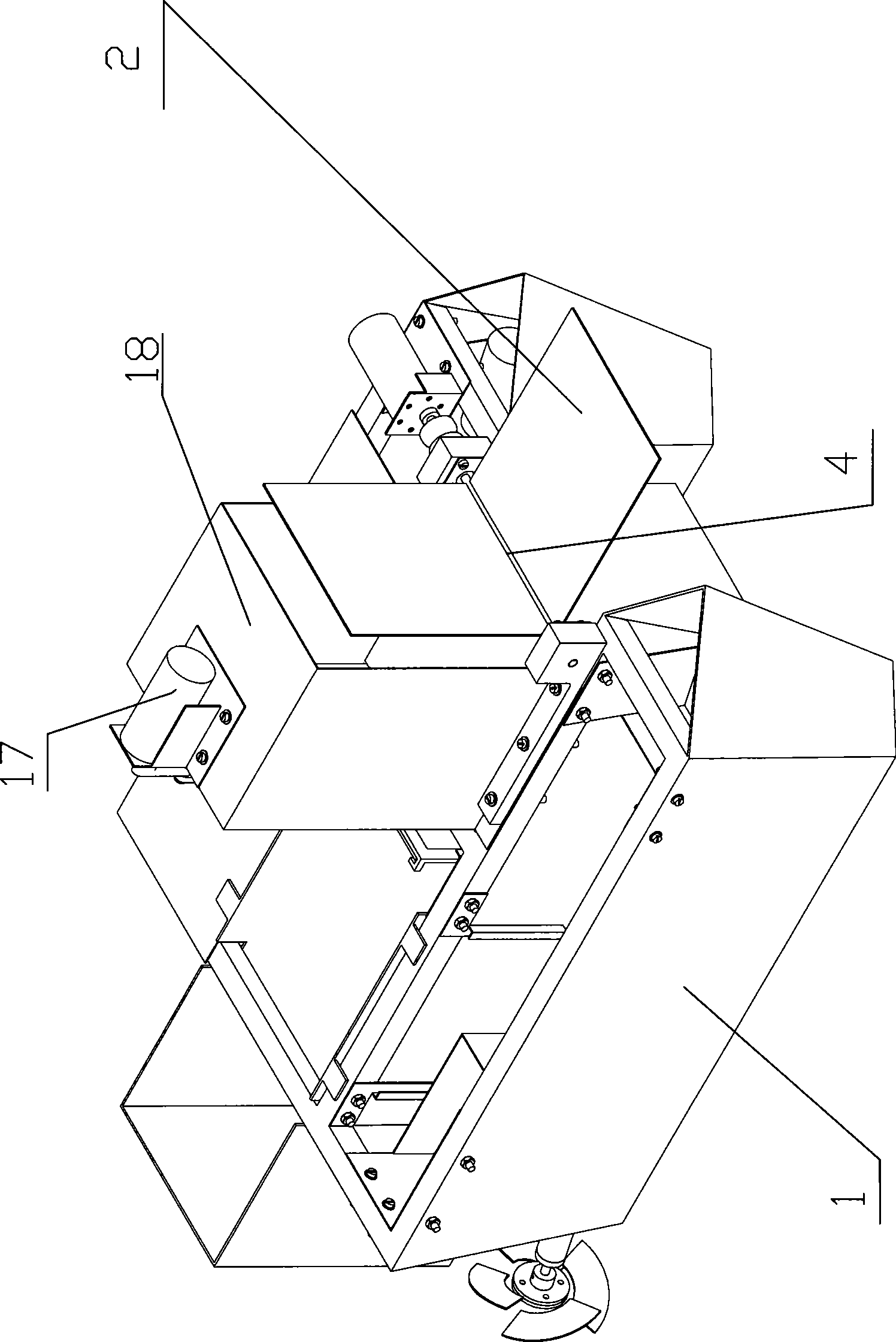 Small-sized water surface floater automatic cleaning ship