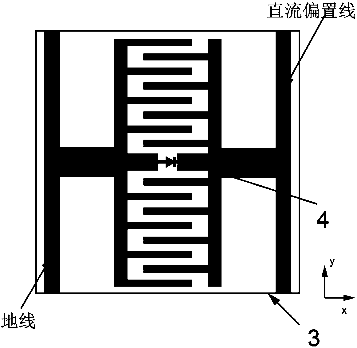 Reconfigurable artificial surface antenna with three freedom degrees