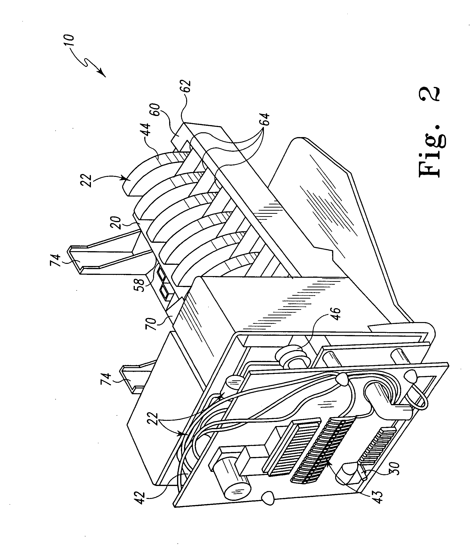 Method and device for eliminating connecting webs between ice cubes