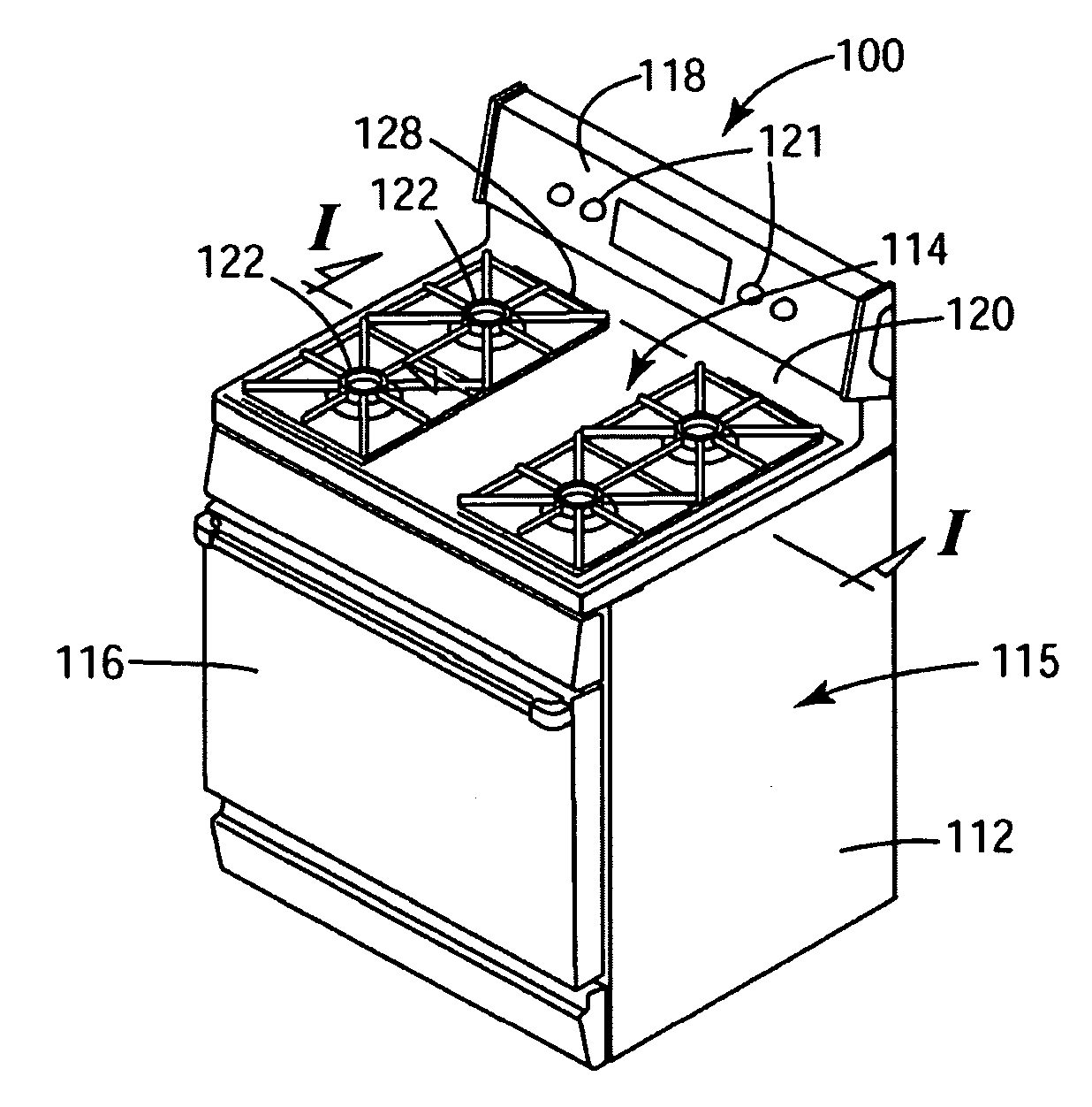 Fan apparency arrangement for an appliance